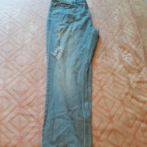 Mens Light Washed Distressed jeans
